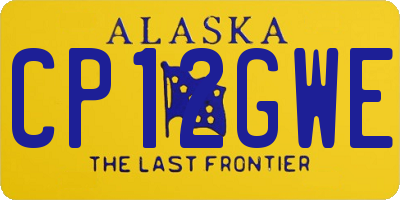 AK license plate CP12GWE