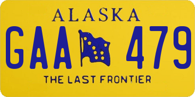 AK license plate GAA479