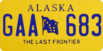 AK license plate GAA683