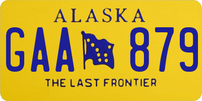 AK license plate GAA879