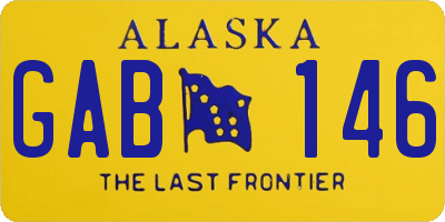 AK license plate GAB146