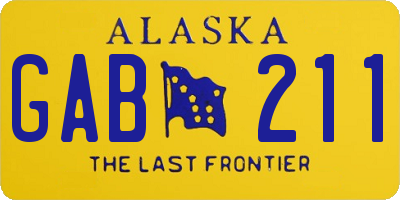 AK license plate GAB211