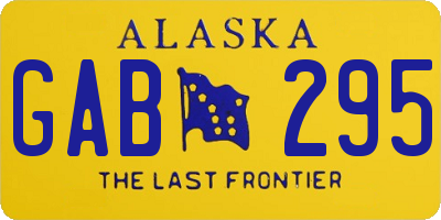 AK license plate GAB295