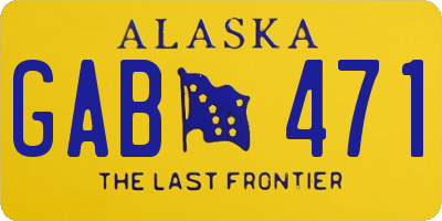 AK license plate GAB471