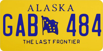 AK license plate GAB484