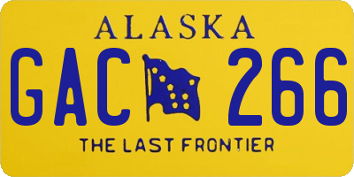 AK license plate GAC266