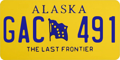 AK license plate GAC491