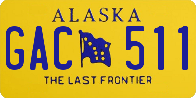 AK license plate GAC511