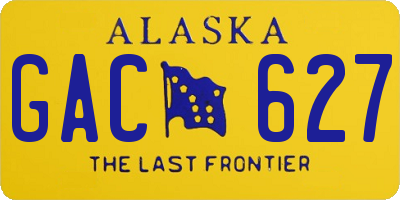 AK license plate GAC627