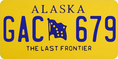 AK license plate GAC679