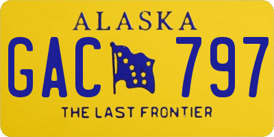 AK license plate GAC797