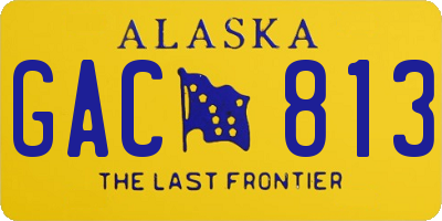 AK license plate GAC813