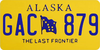AK license plate GAC879