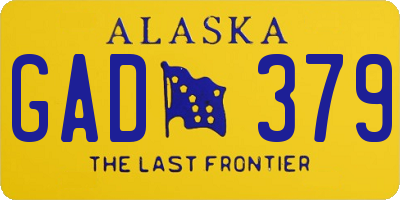 AK license plate GAD379