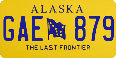 AK license plate GAE879