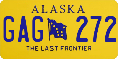 AK license plate GAG272