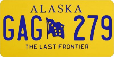 AK license plate GAG279