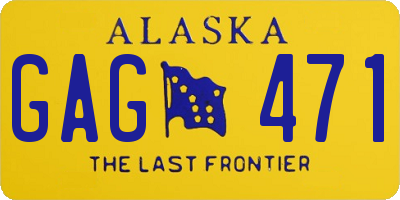 AK license plate GAG471