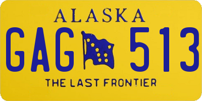 AK license plate GAG513