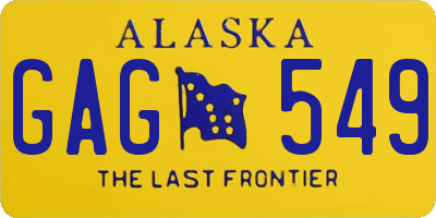 AK license plate GAG549
