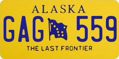 AK license plate GAG559