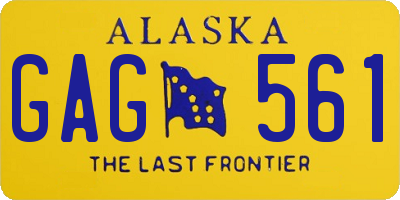 AK license plate GAG561