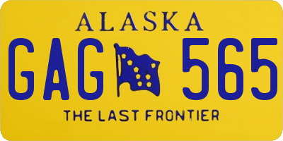 AK license plate GAG565