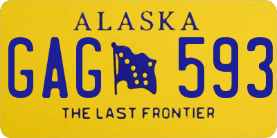 AK license plate GAG593