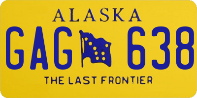 AK license plate GAG638