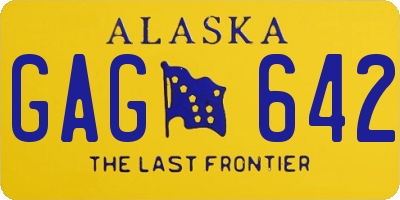 AK license plate GAG642