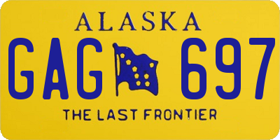 AK license plate GAG697