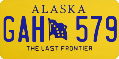 AK license plate GAH579