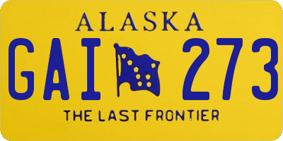 AK license plate GAI273