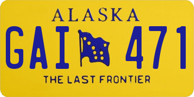 AK license plate GAI471