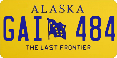 AK license plate GAI484