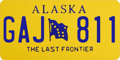 AK license plate GAJ811