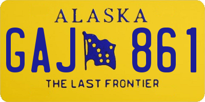 AK license plate GAJ861