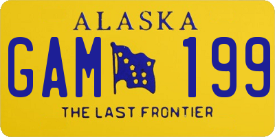 AK license plate GAM199