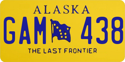 AK license plate GAM438