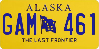 AK license plate GAM461