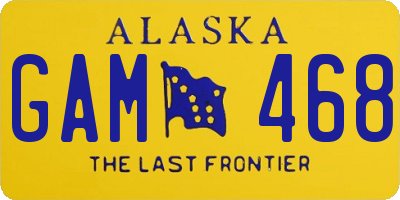 AK license plate GAM468