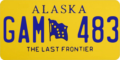 AK license plate GAM483