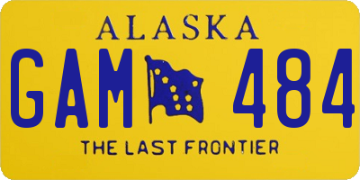 AK license plate GAM484