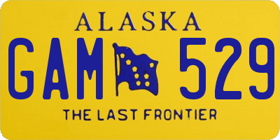 AK license plate GAM529