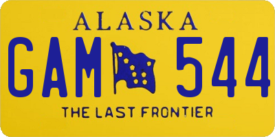 AK license plate GAM544