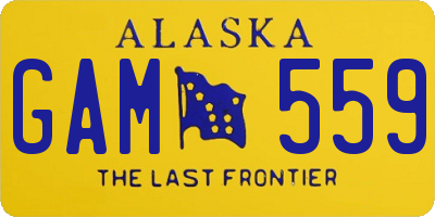 AK license plate GAM559
