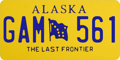 AK license plate GAM561