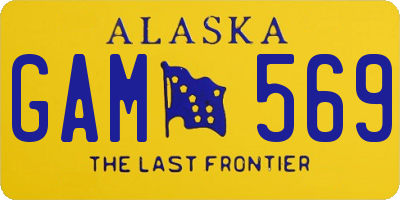 AK license plate GAM569