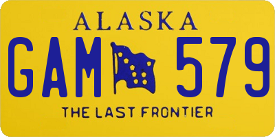 AK license plate GAM579