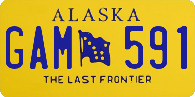 AK license plate GAM591